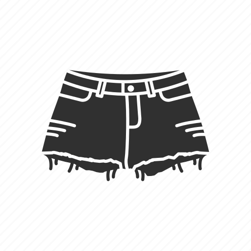 Clothing, denim short, fashion, jeans, short, tattered short icon - Download on Iconfinder