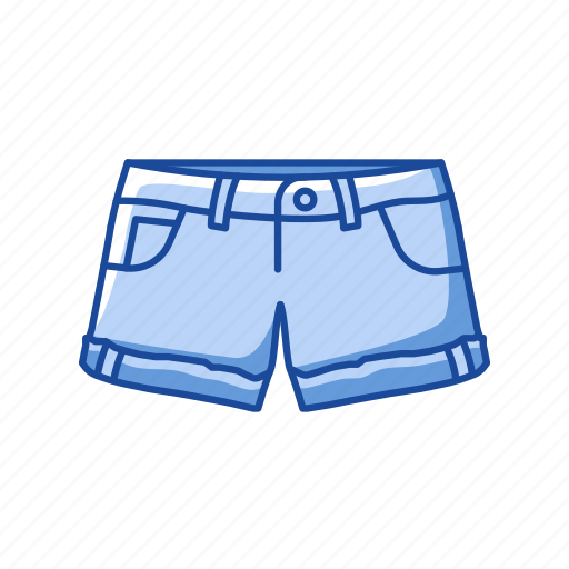 Clothing, denim, denim short, fashion, female short, garment, trouser short icon - Download on Iconfinder