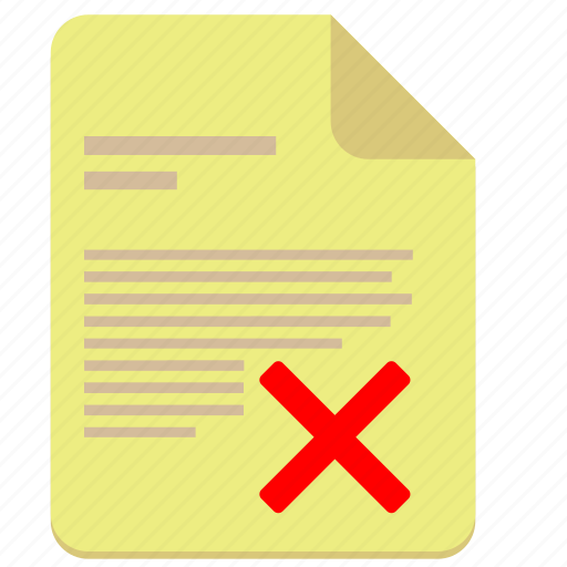 Cancel, contract, document, paper, rule icon - Download on Iconfinder