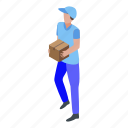 business, cartoon, city, delivery, isometric, parcel, silhouette