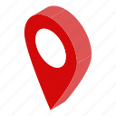 business, cartoon, gps, isometric, map, pin, red