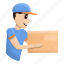 courier, business, box, delivery, hand 