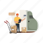 delivery man, fast food, fast delivery, food, fast, carry, courier, parcel, tracking 