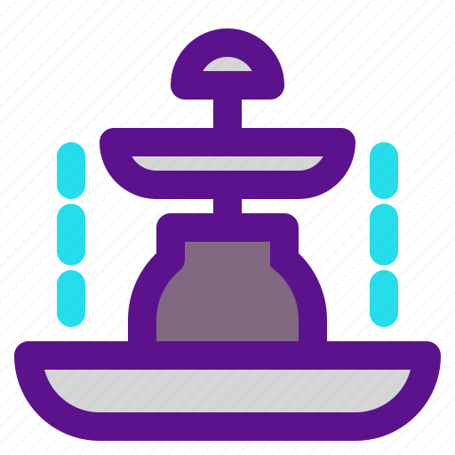 Fountain, france, water icon - Download on Iconfinder