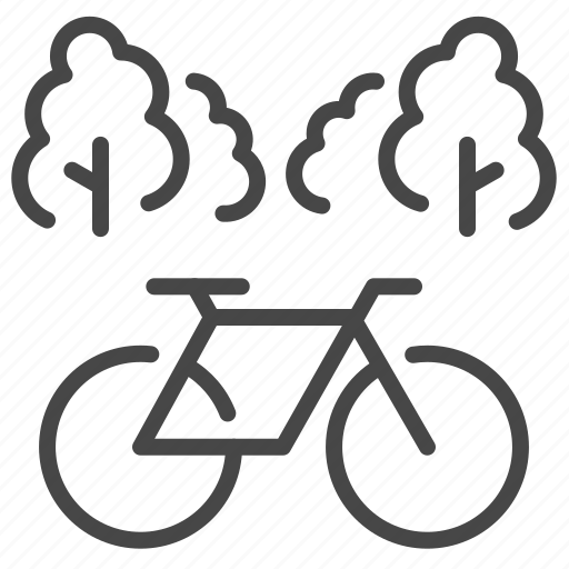 Park, outdoor, forest, garden, nature, bicycle, cycling icon - Download on Iconfinder