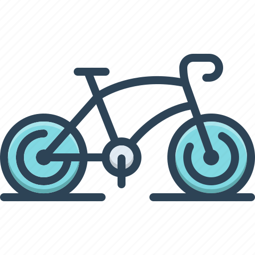 Bicycle, transport, cycle, two wheeler, pedal cycle, exercise, human powered icon - Download on Iconfinder
