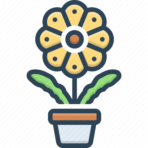 Flower, bloom, blossom, floweret, ornament, botany, garden stuff icon - Download on Iconfinder