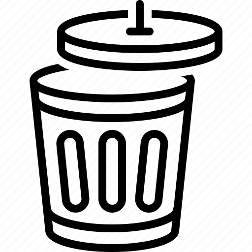 Bin, trash, dustbin, trash bin, garbage, waste bin, basket icon - Download on Iconfinder