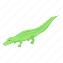 cartoon, crocodile, green, isometric, logo, water, zoo