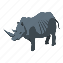 cartoon, isometric, logo, nature, rhinoceros, silhouette, zoo