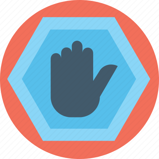 Hand, stop, entry, no icon - Download on Iconfinder