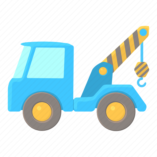 Cable, cartoon, crane, engineering, heavy, lift, machinery icon - Download on Iconfinder