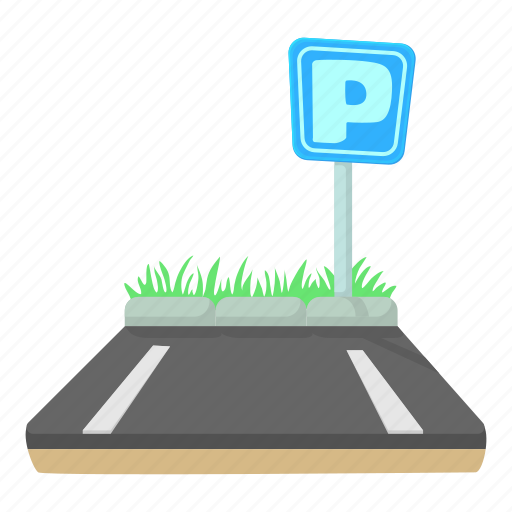 Area, car, cartoon, park, parking, street, traffic icon - Download on Iconfinder