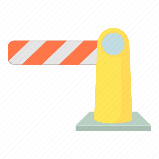 Barrier, cartoon, road, roadblock, security, street, striped icon - Download on Iconfinder