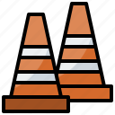 cone, security, sign, traffic