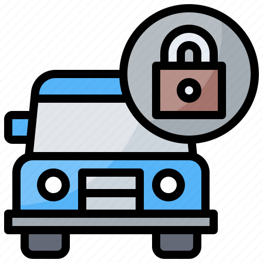Car, key, locked, padlock, secure icon - Download on Iconfinder
