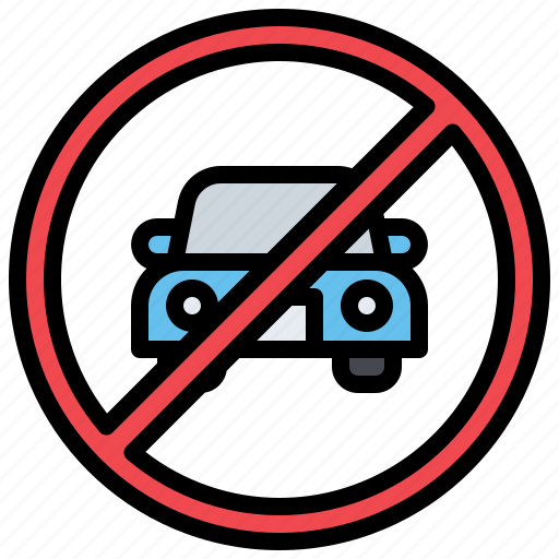 Circulation, no, parking, prohibition, signaling, signs, transportation icon - Download on Iconfinder