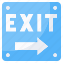 arrow, exit, sign, signal, signs 