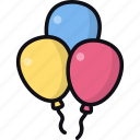 balloons, decoration, birthday, celebrate, party, kids, childhood