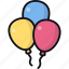 balloons, decoration, birthday, celebrate, party, kids, childhood 