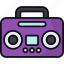 boombox, music, electronic, radio, entertainment, multimedia 