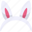 bunny ears, headband, hairband, accessory, rabbit ears, headdress, long ears 