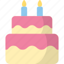 cake, dessert, birthday, food, bakery, sweet, pastry