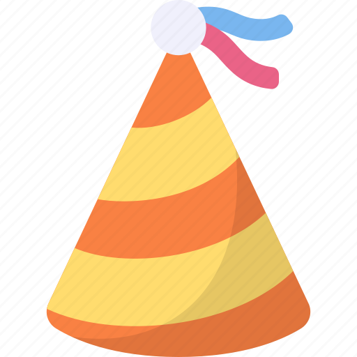 Party hat, accessory, birthday, celebration, anniversary, headwear icon - Download on Iconfinder