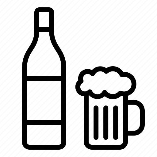 Party, bar, beer, bottle, cheers, drink, glass icon - Download on Iconfinder