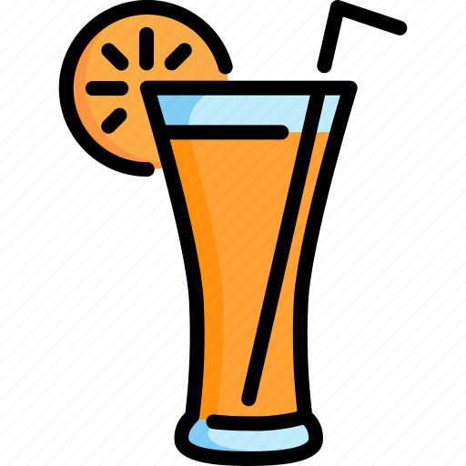 Beverage, drink, fruit, glass, juice, orange icon - Download on Iconfinder