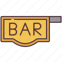 bar, pub, beer, sign