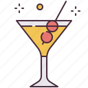 cocktail, beverage, martini, alcohol, glass, drink, drinks, alcoholic