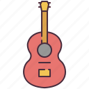 guitar, string, instrument, musical, acoustic, music