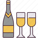 wine, bottle, glass, alcoholic, drink, beverage, corkscrew, alcohol, champag