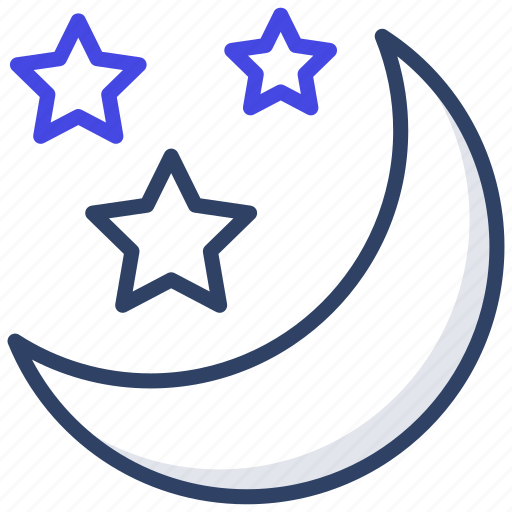 Night mode, nighttime, clear night, moon, evening icon - Download on Iconfinder