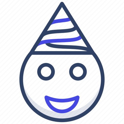 Birthday emoji, emoticon, expression, party emoji, smiley icon - Download on Iconfinder