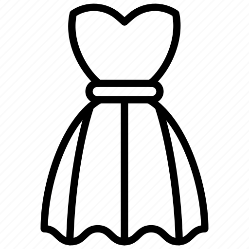 Ladies frock, woman dress, attire, women wear, cloth icon - Download on Iconfinder
