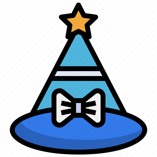 Magic, hat, birthday, party, costume, entertainment, magician icon - Download on Iconfinder
