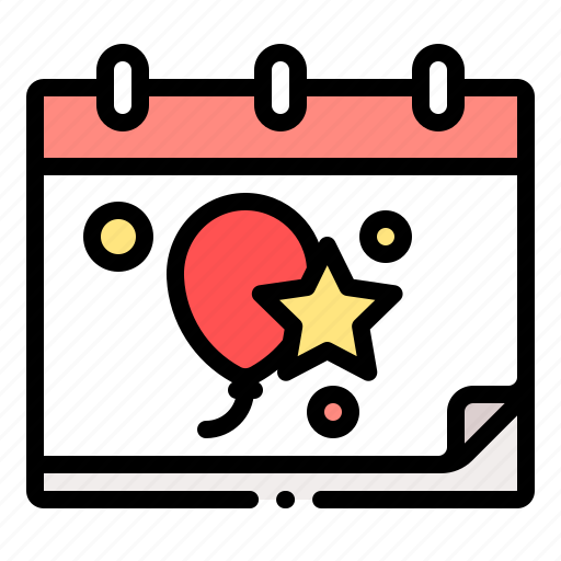 Calendar, celebration, event, party icon - Download on Iconfinder