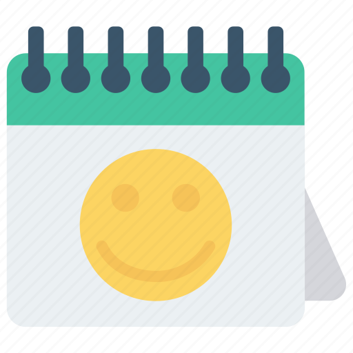Calendar, date, event, month, smiley icon Download on Iconfinder