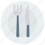 food, fork, hotel, knife, restaurant 
