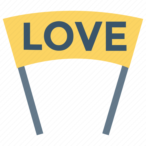 Banner, celebration, love, romance, sign icon - Download on Iconfinder