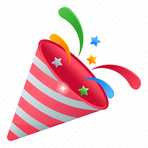 Celebrations, party popper, streamers, confetti, poppers icon - Download on Iconfinder