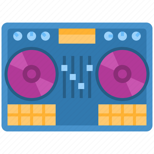 Dj, disc, disco, party, music, turntable, sound icon - Download on Iconfinder