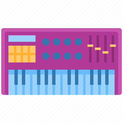 Piano, synthesizer, instrument, studio, keyboard, music, sound icon - Download on Iconfinder