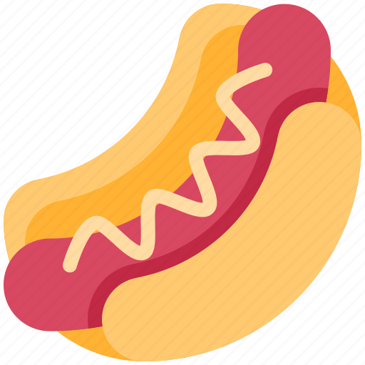 Food, fast food, junk food, hotdog, hotdog sandwich, sausage, hotdog burger icon - Download on Iconfinder