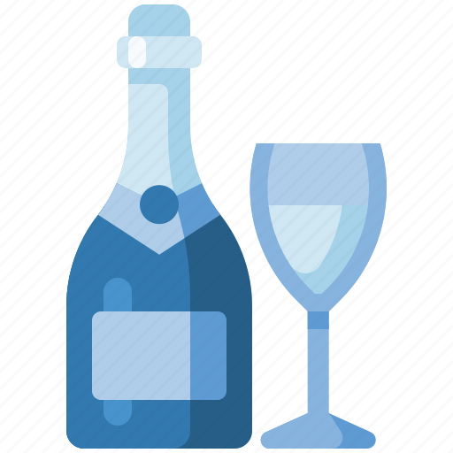 Drink, glass, champagne, party, beverage, bottle, alcohol icon - Download on Iconfinder