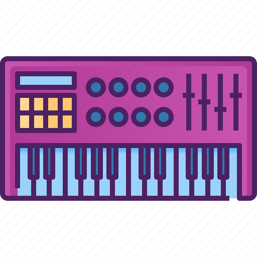 Piano, synthesizer, instrument, studio, keyboard, music, sound icon - Download on Iconfinder
