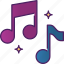 audio, festival, song, music note, party, sound, music 