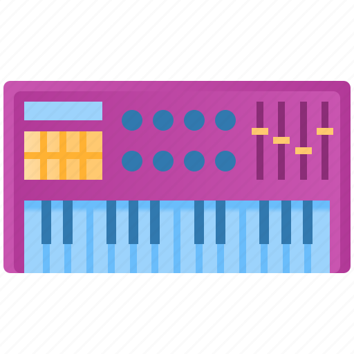 Piano, sound, keyboard, synthesizer, studio, instrument, music icon - Download on Iconfinder